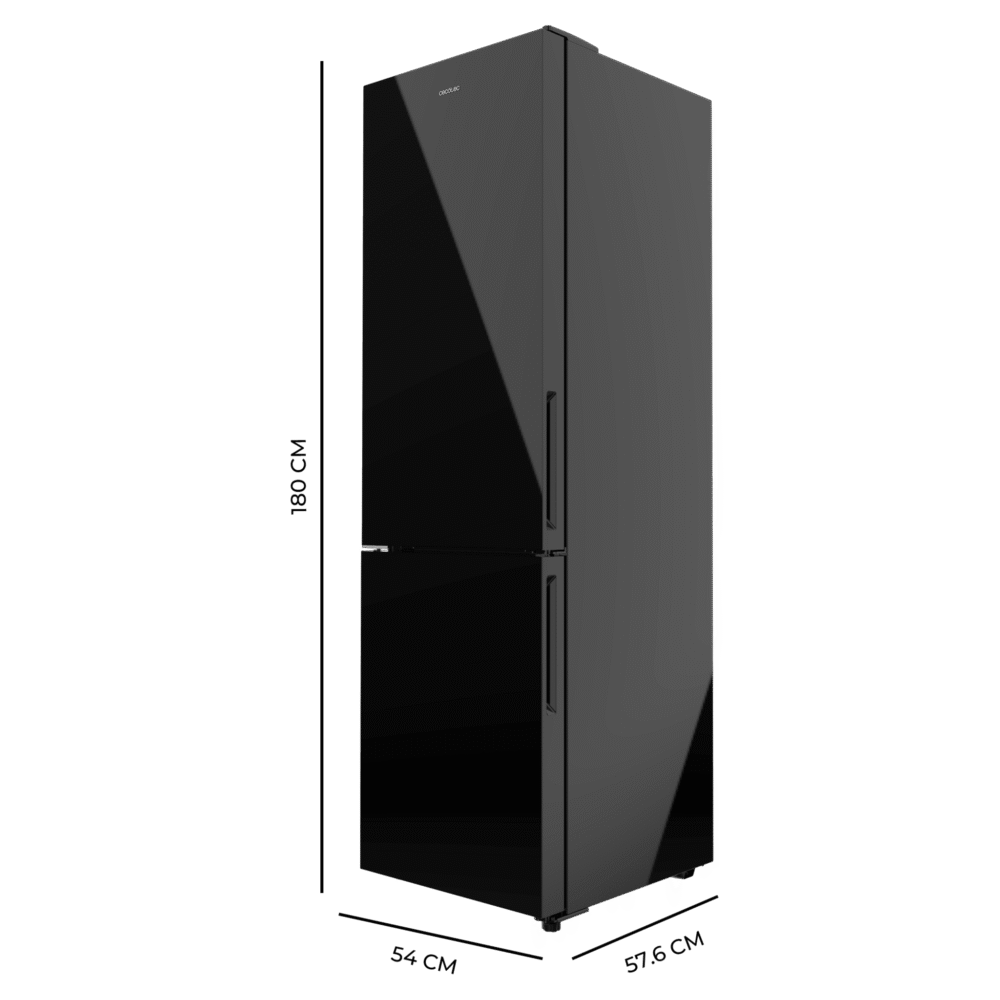 réfrigérateur cecotec bolero coolmarket combi 250 black glass e Réfrigérateur