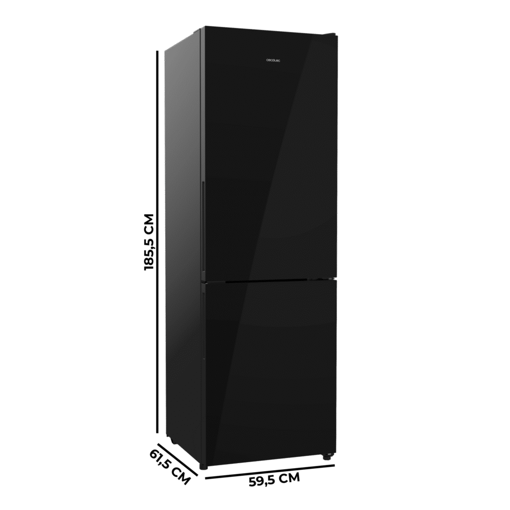 réfrigérateur cecotec bolero coolmarket combi 322i black glass d Réfrigérateur