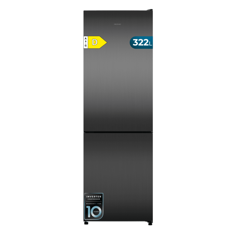 réfrigérateur cecotec bolero coolmarket combi 322i dark d refrigerador
