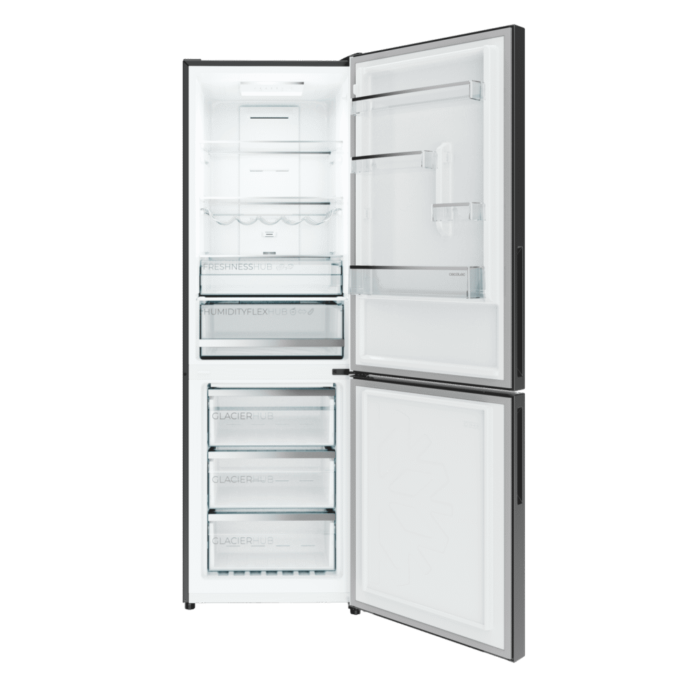 réfrigérateur cecotec bolero coolmarket combi 322i dark d refrigerador