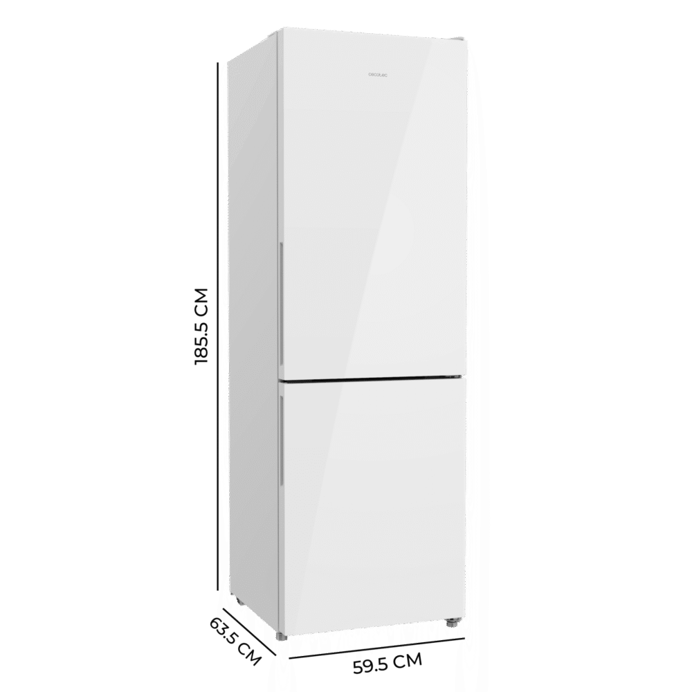 réfrigérateur cecotec bolero coolmarket combi 322i white glass d Réfrigérateur