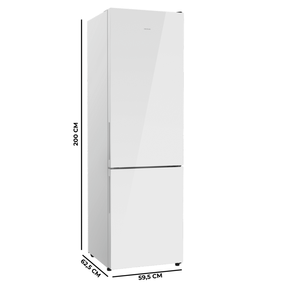 réfrigérateur cecotec bolero coolmarket combi 356i white glass e Réfrigérateur