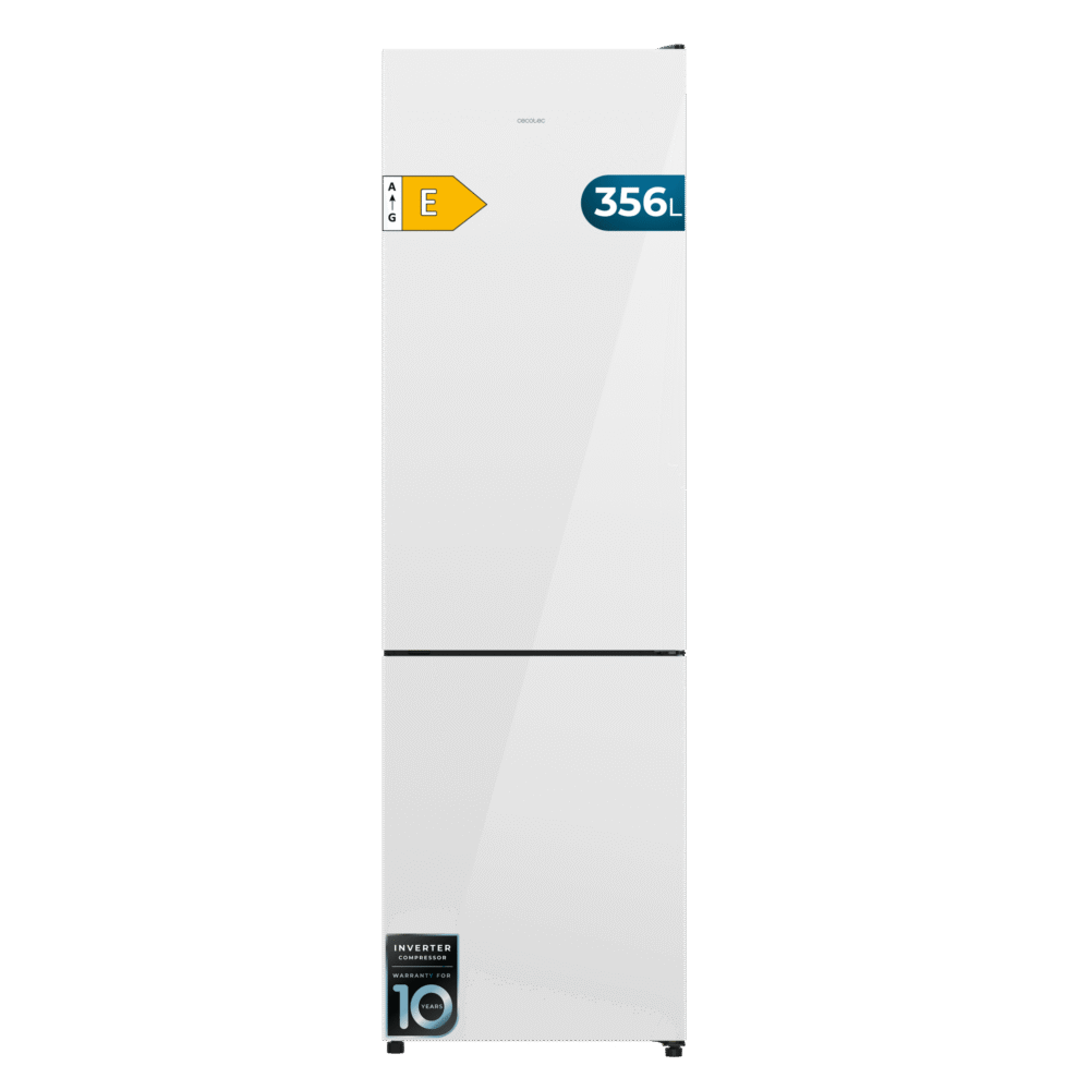 réfrigérateur cecotec bolero coolmarket combi 356i white glass e Réfrigérateur
