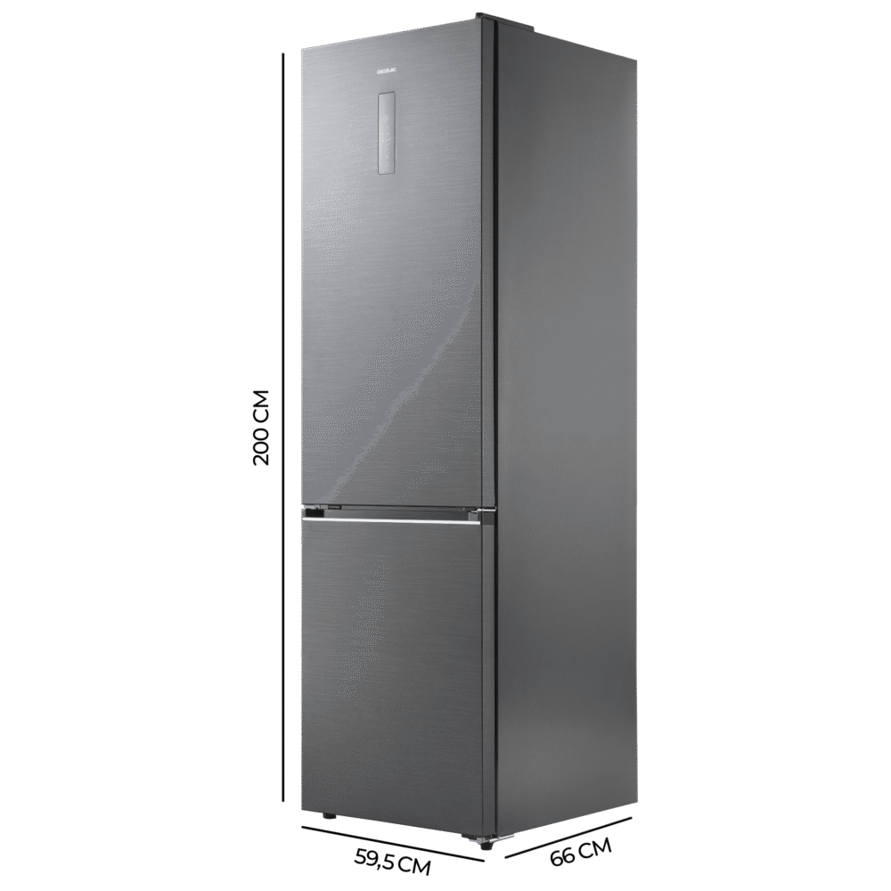 réfrigérateur cecotec bolero coolmarket combi 405 wl elite black peach d Réfrigérateur