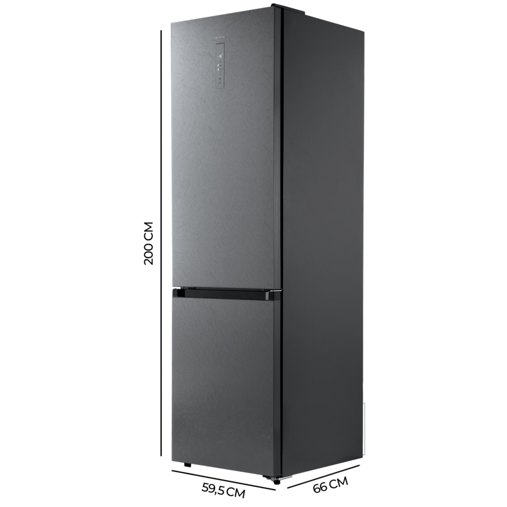 réfrigérateur congélateur cecotec bolero coolmarket combi 405 wl elite silex stone a frigorífico
