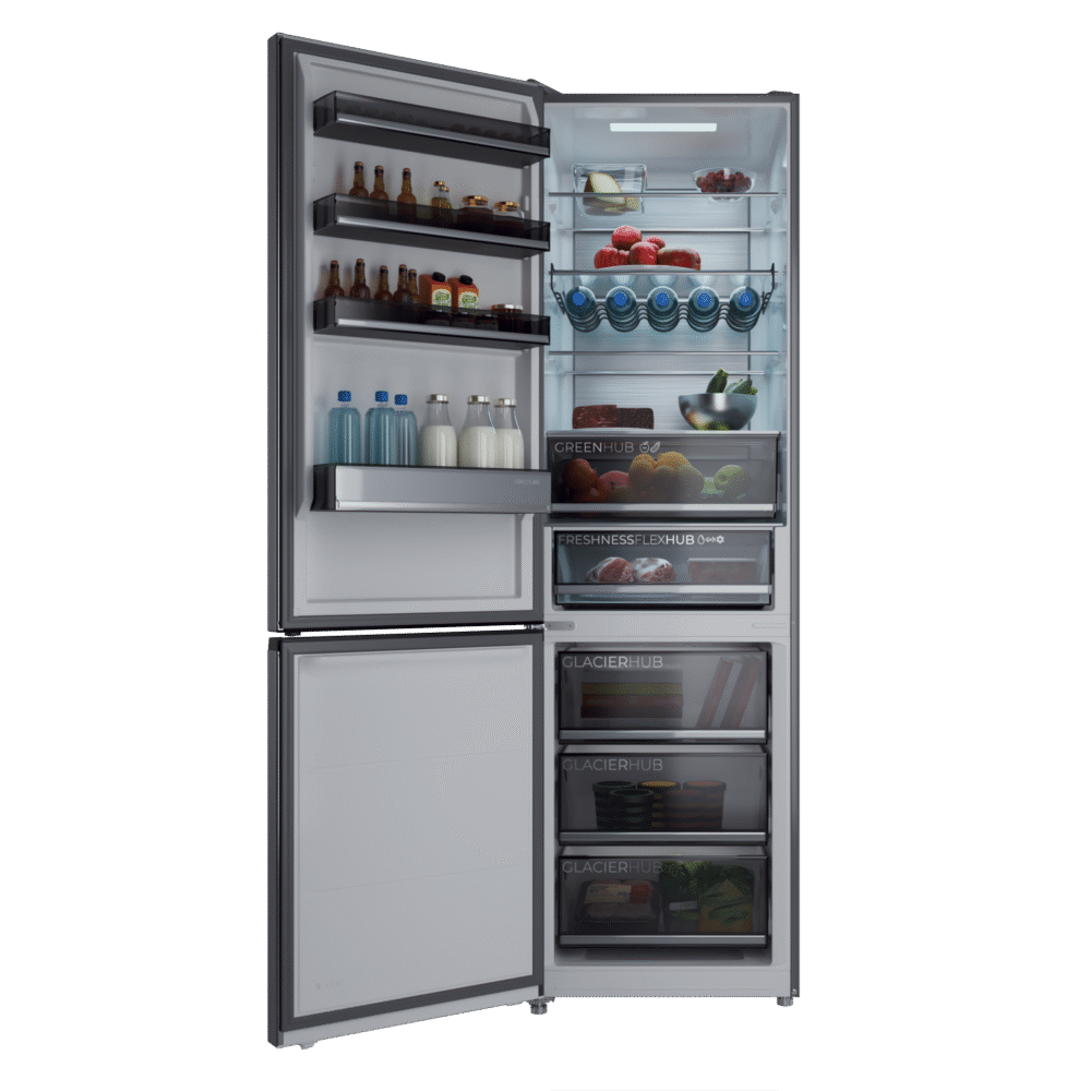 réfrigérateur cecotec bolero coolmarket combi 456 dark c frigorífico
