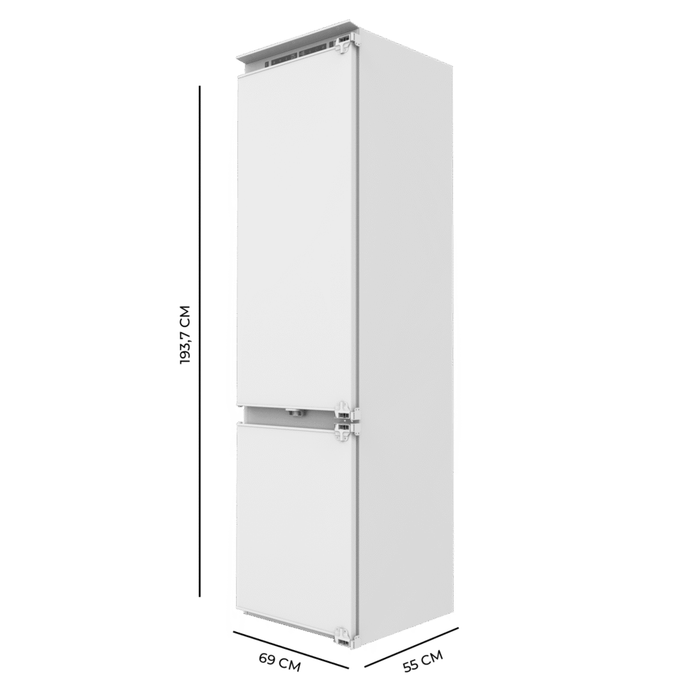 frigorífico cecotec bolero coolmarket combi bi d flw 341 e refrigerador
