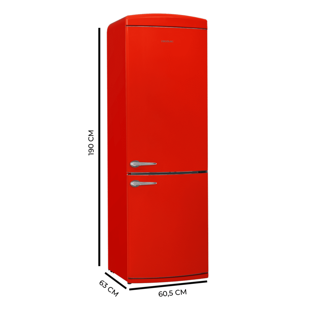 réfrigérateur cecotec bolero coolmarket combi origin 294+ red e frigorífico