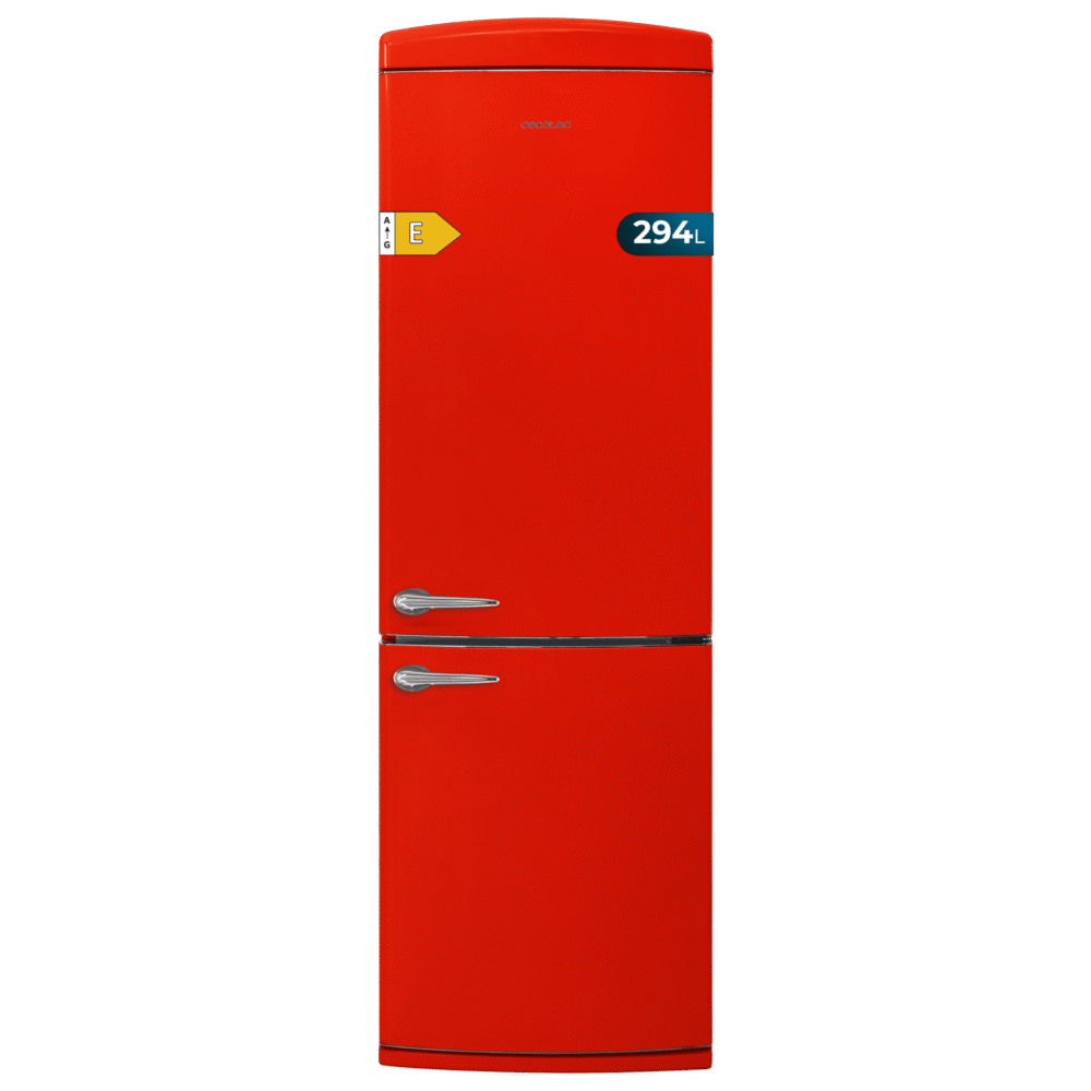 réfrigérateur cecotec bolero coolmarket combi origin 294+ red e frigorífico