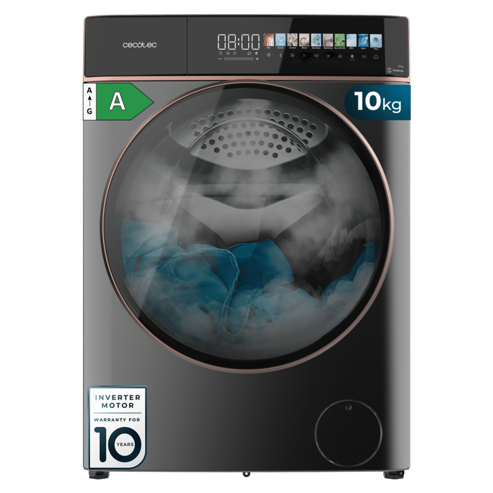 lave linge cecotec bolero dresscode 10900 inverter fullcolor steel a Lave-linge
