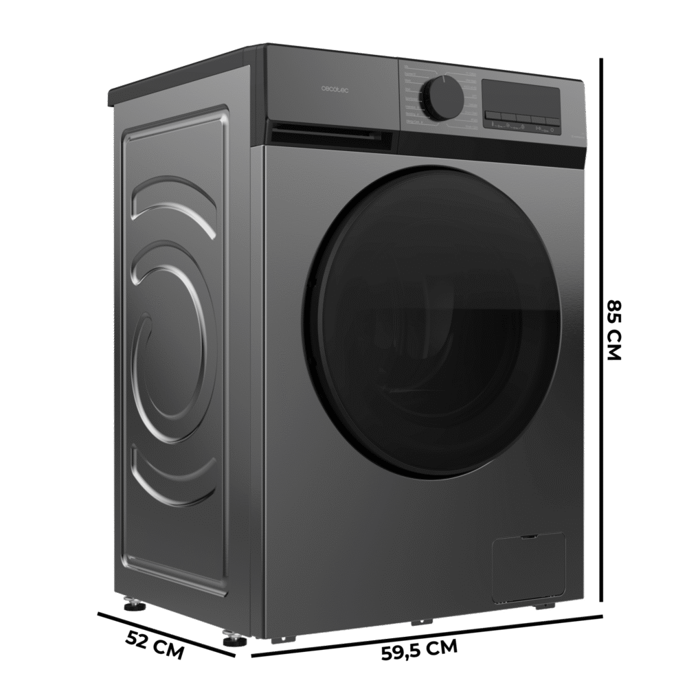 lave linge cecotec bolero dresscode 8450 inverter steel Lave-linge