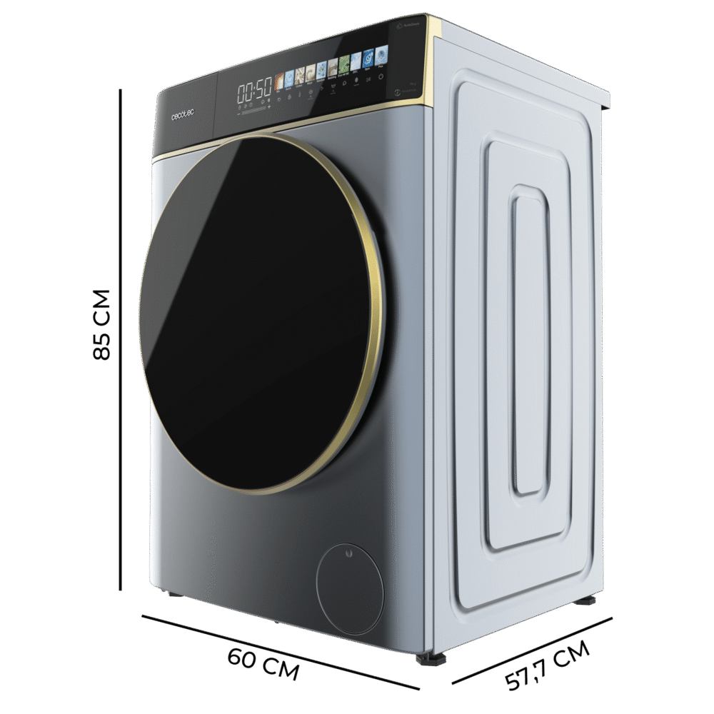 lave linge cecotec bolero dresscode 9900 autodose inverter fullcolor ice blue a Lave-linge