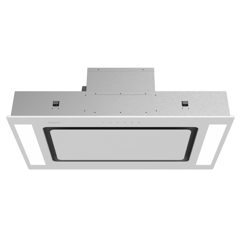 hottes aspirantes encastrables cecotec bolero flux tir 908000 glass white a++ Hottes aspirantes encastrables