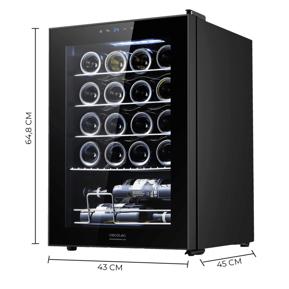 caves à vin cecotec bolero grandsommelier 2050 black compressor Caves à vin