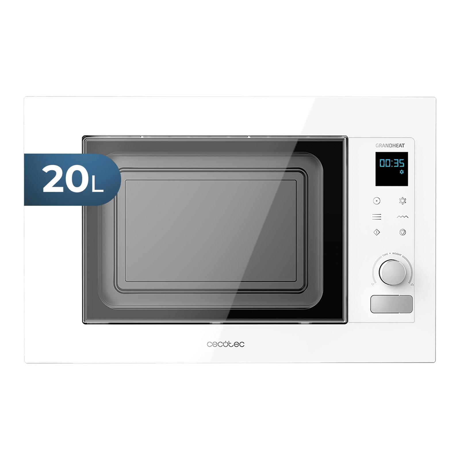 cecotec micro ondes encastrable grandheat 2090 built in touch white Microondas