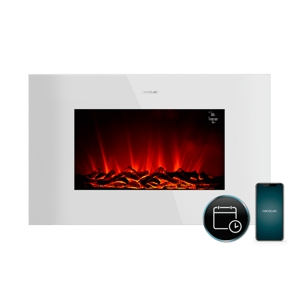 cheminées électriques cecotec ready warm 3590 flames connected white Cheminées électriques