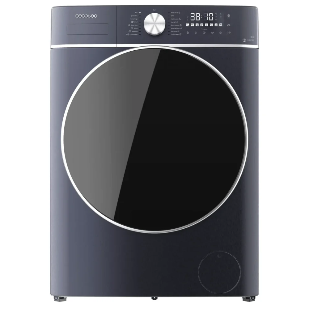 lave linge cecotec bolero wash&dry 10680 inverter ice blue a Lave-linge Cecotec Bolero Wash&Dry 10680 Inverter Ice Blue A