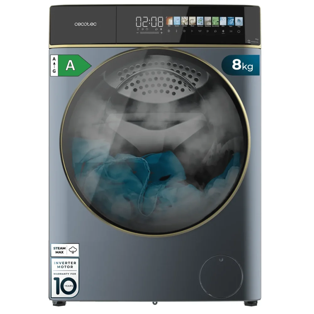 Lave-linge Cecotec Bolero Wash&Dry 85900 Inverter Titanium