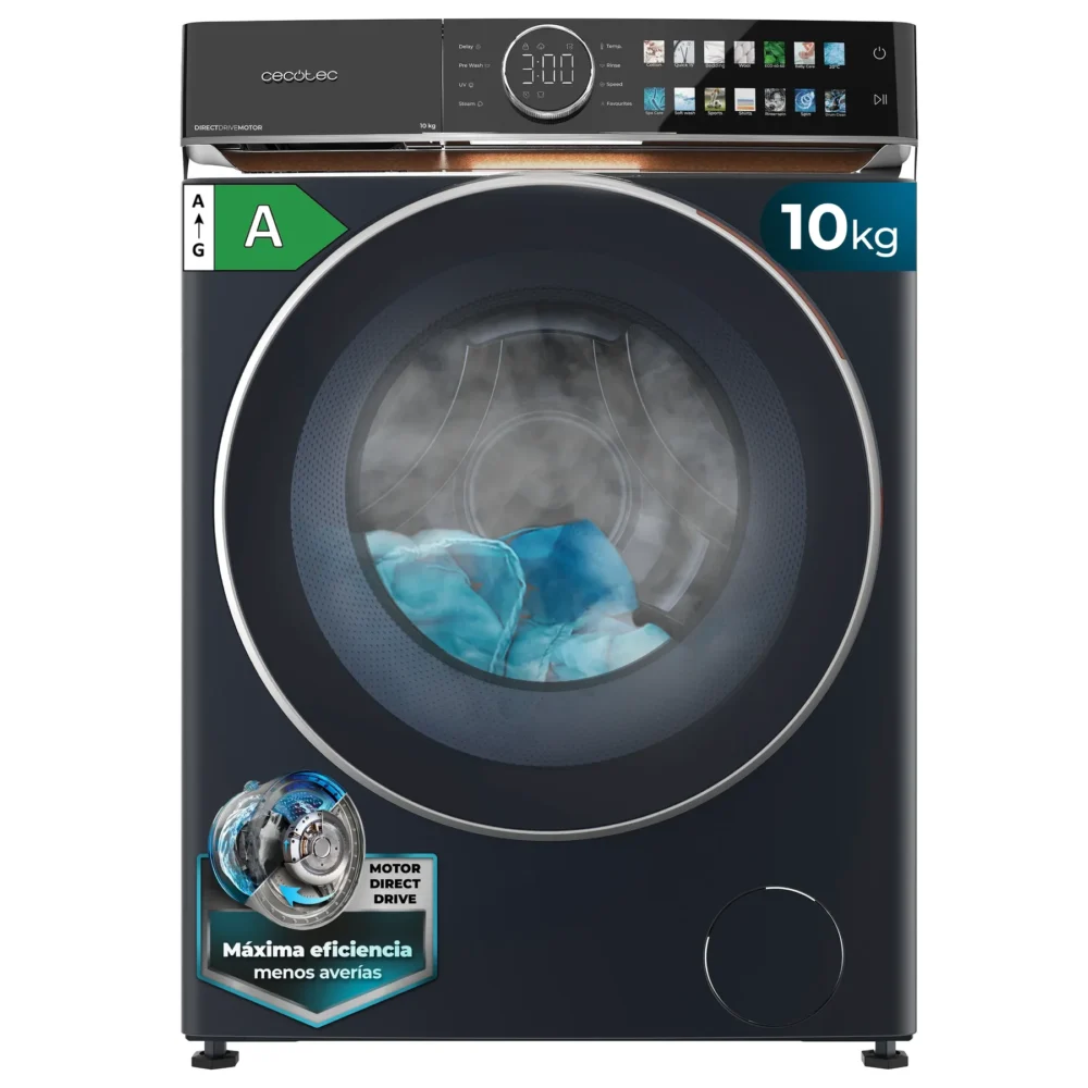 lave linge cecotec bolero dresscode 10980 direct drive blue a Lave-linge