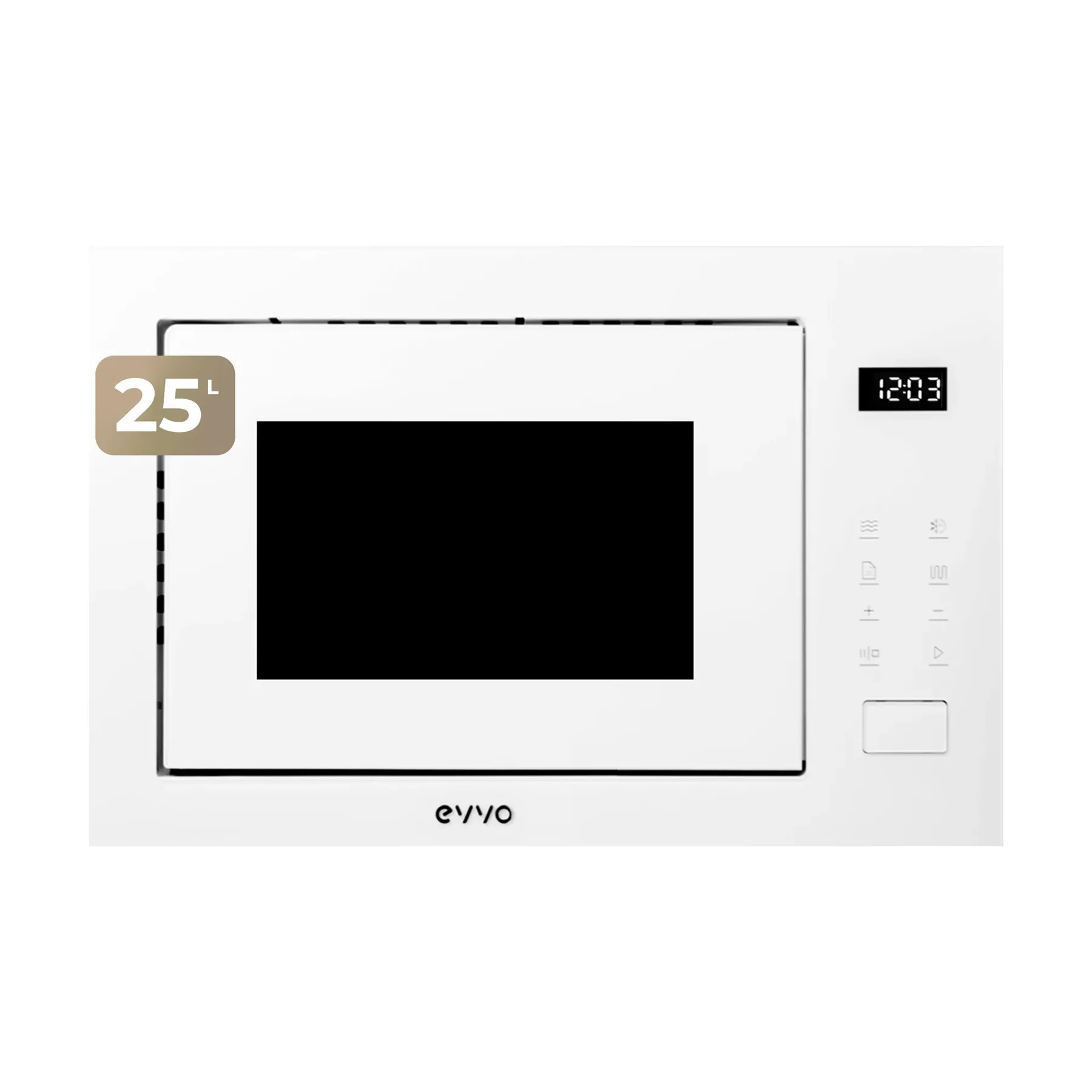 microondas integrable evvo mi45 glass wh Micro-ondes encastrable EVVO Mi45 Glass blanc