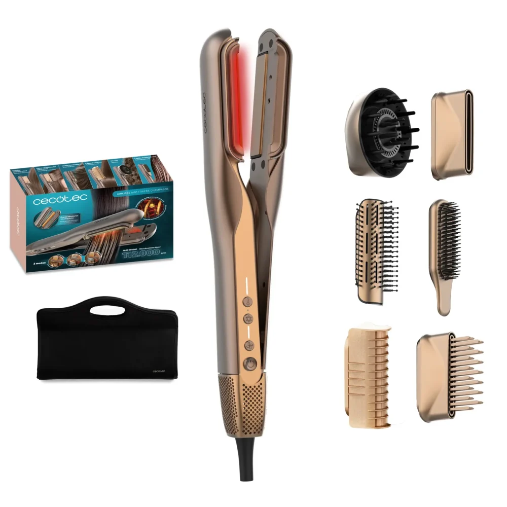 Lisseurs séchants Cecotec AirLisse 6in1 iTwerk Champagne