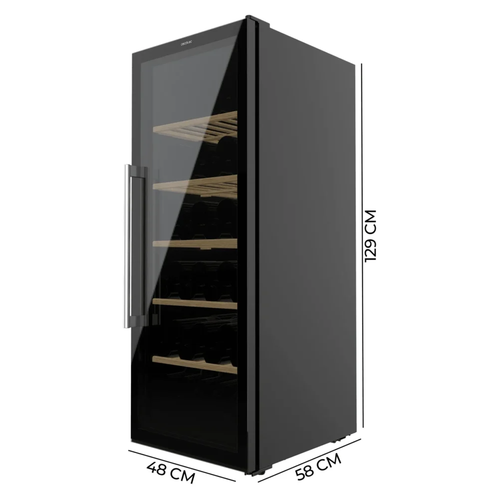 bolero grandsommelier 98000 black 48x57,5x128,5 cm Caves à vin Cecotec Bolero GrandSommelier 98000 Black
