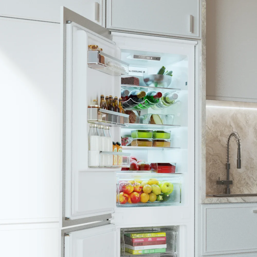 bolero coolmarket combi bi s mc 232 e 54 x 55 177,6 cm Réfrigérateur Cecotec Bolero CoolMarket Combi BI-S MC 232 E