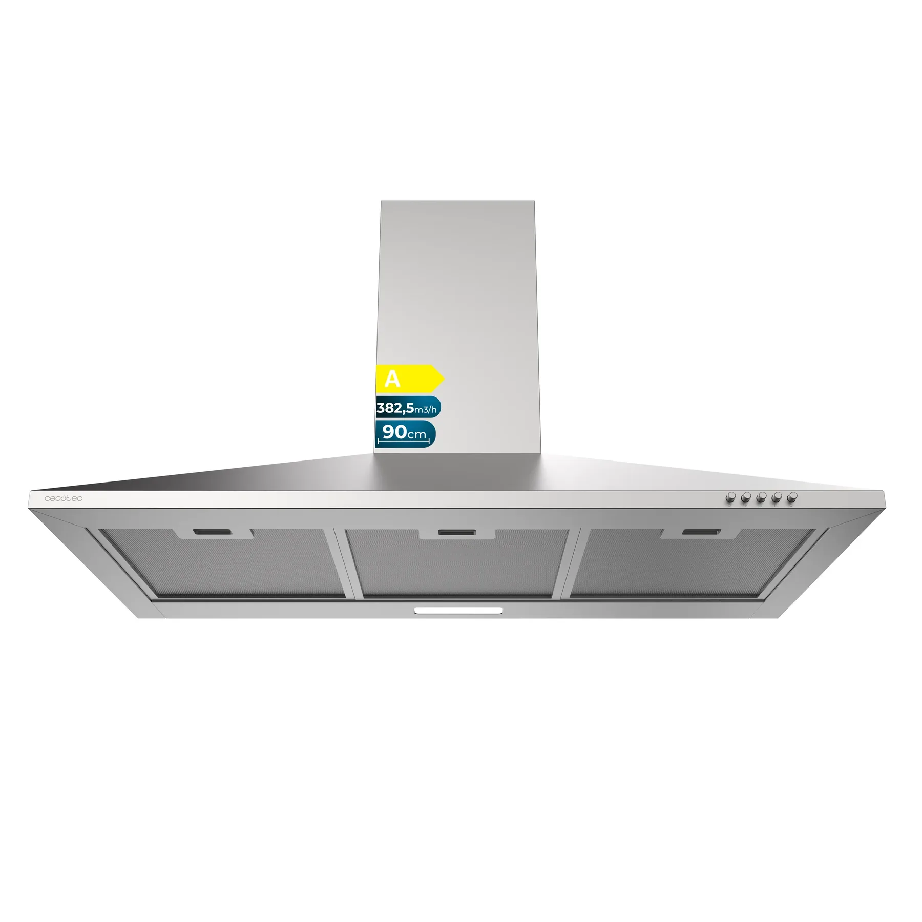 bolero flux pm 904000 inox a Hottes en forme de pyramide Cecotec Bolero Flux PM 904000 Inox A