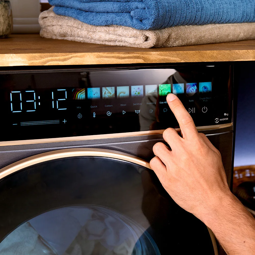 Lave-linge Cecotec Bolero Wash&Dry 85900 Inverter Titanium