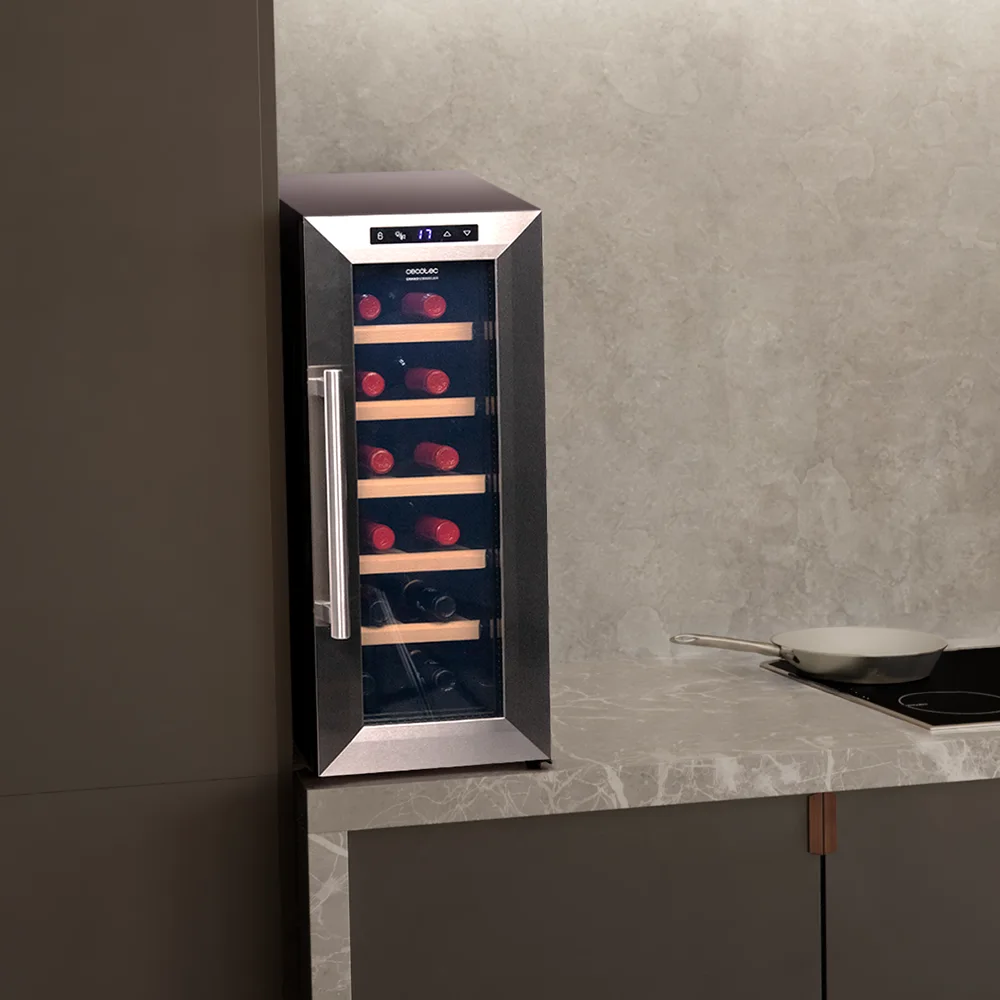 bolero grandsommelier 1270 coolwood 34,5x48x47 cm Caves à vin Cecotec Bolero GrandSommelier 1270 CoolWood