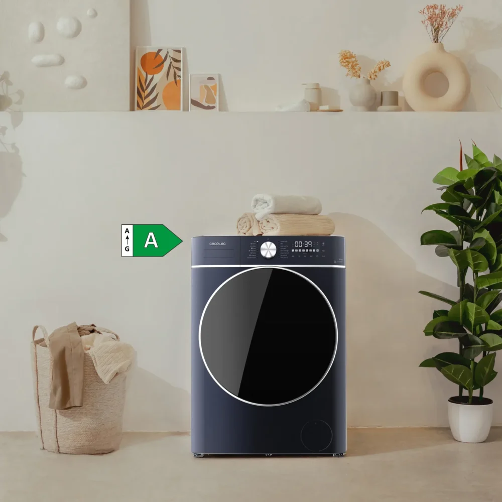 bolero wash&dry 10680 inverter titanium a 60x58x85 cm Lave-linge Cecotec Bolero Wash&Dry 10680 Inverter Ice Blue A