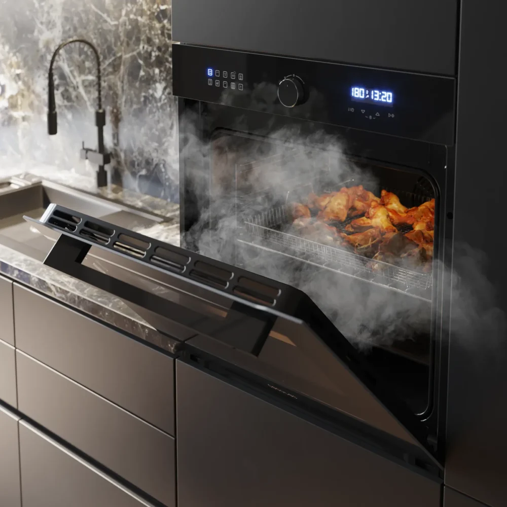 Friteuse sans huile Cecotec Bolero Hexa AF316000 Glass Black A