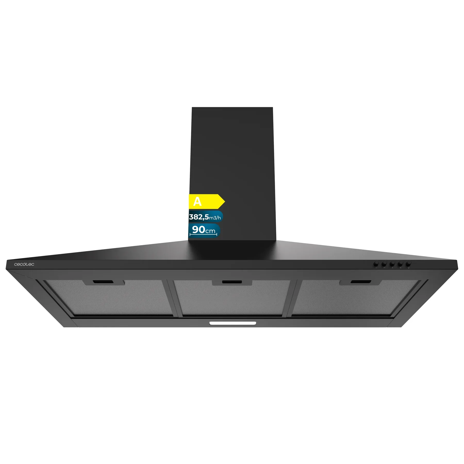 bolero flux pm 904000 black a Hottes en forme de pyramide Cecotec Bolero Flux PM 904000 Black A