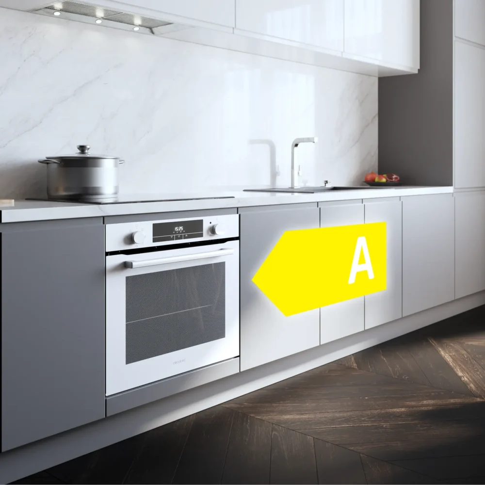 bolero hexa m226000 glass white a 59,5x59,5x54 cm Fours multifonctions Cecotec Bolero Hexa M226000 Glass White A