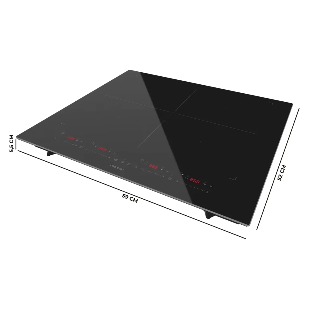 placa bolero squad i 4700 titaniczone 59x52x5,5 cm Plaques à induction Cecotec Bolero Squad I 4700 TitanicZone