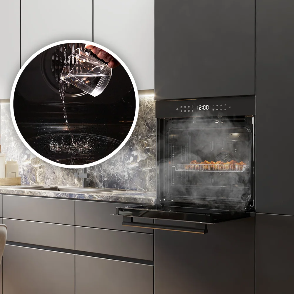 bolero hexa p506000 glass black a+ 59,5x59,5x54 cm Fours pyrolyses Cecotec Bolero Hexa P506000 Glass Black A+