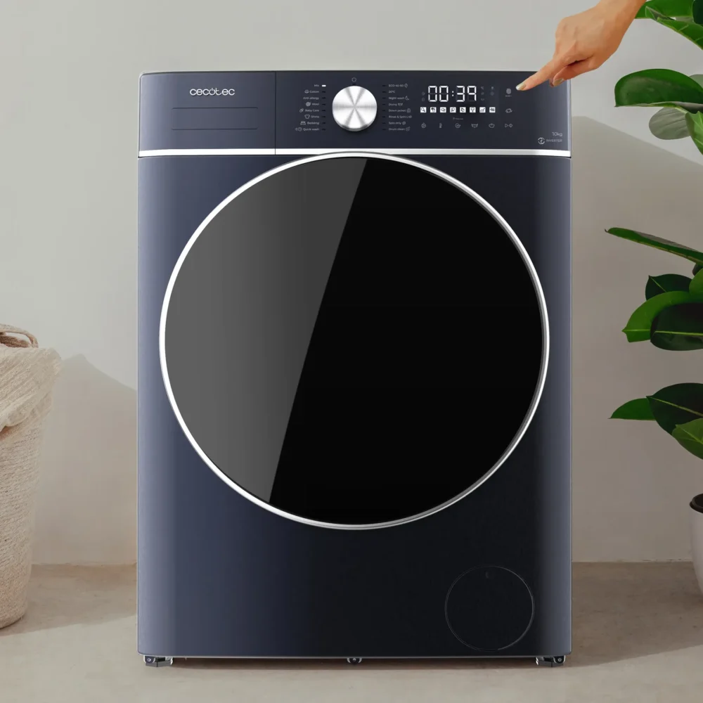 bolero wash&dry 10680 inverter titanium a 60x58x85 cm Lave-linge Cecotec Bolero Wash&Dry 10680 Inverter Ice Blue A