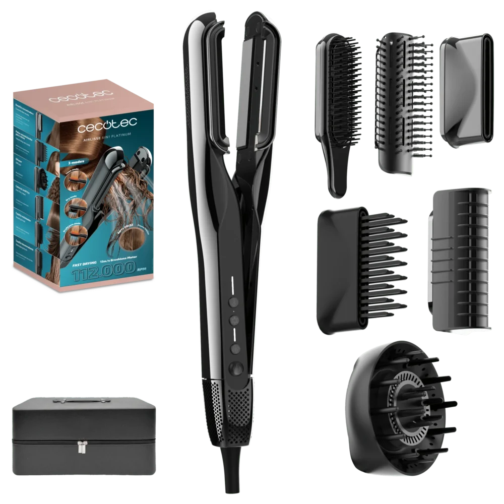 lisseurs s&eacute;chants cecotec airlisse 6in1 platinum