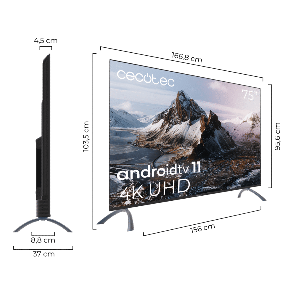 téléviseur cecotec tv led a3 series alu30075s Fernseher
