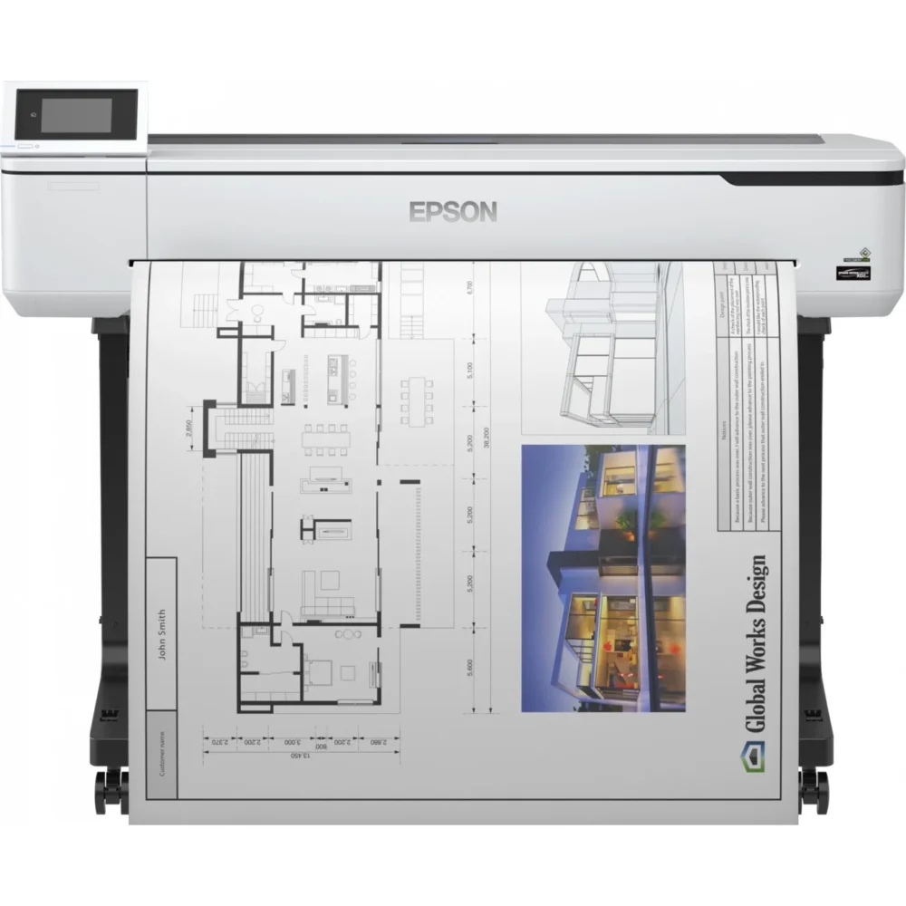 Traceur Epson SureColor SC-T5100 a0 36 pouces ? 2400ppp ? 1 Go ? usb ? red ? Wi-Fi ? Wi-Fi direct ? pedestal ? vue produit 1 traceur epson surecolor sc t5100 a0 36 pouces ? 2400ppp ? 1 go ? usb ? red ? wi fi ? wi fi direct ? pedestal