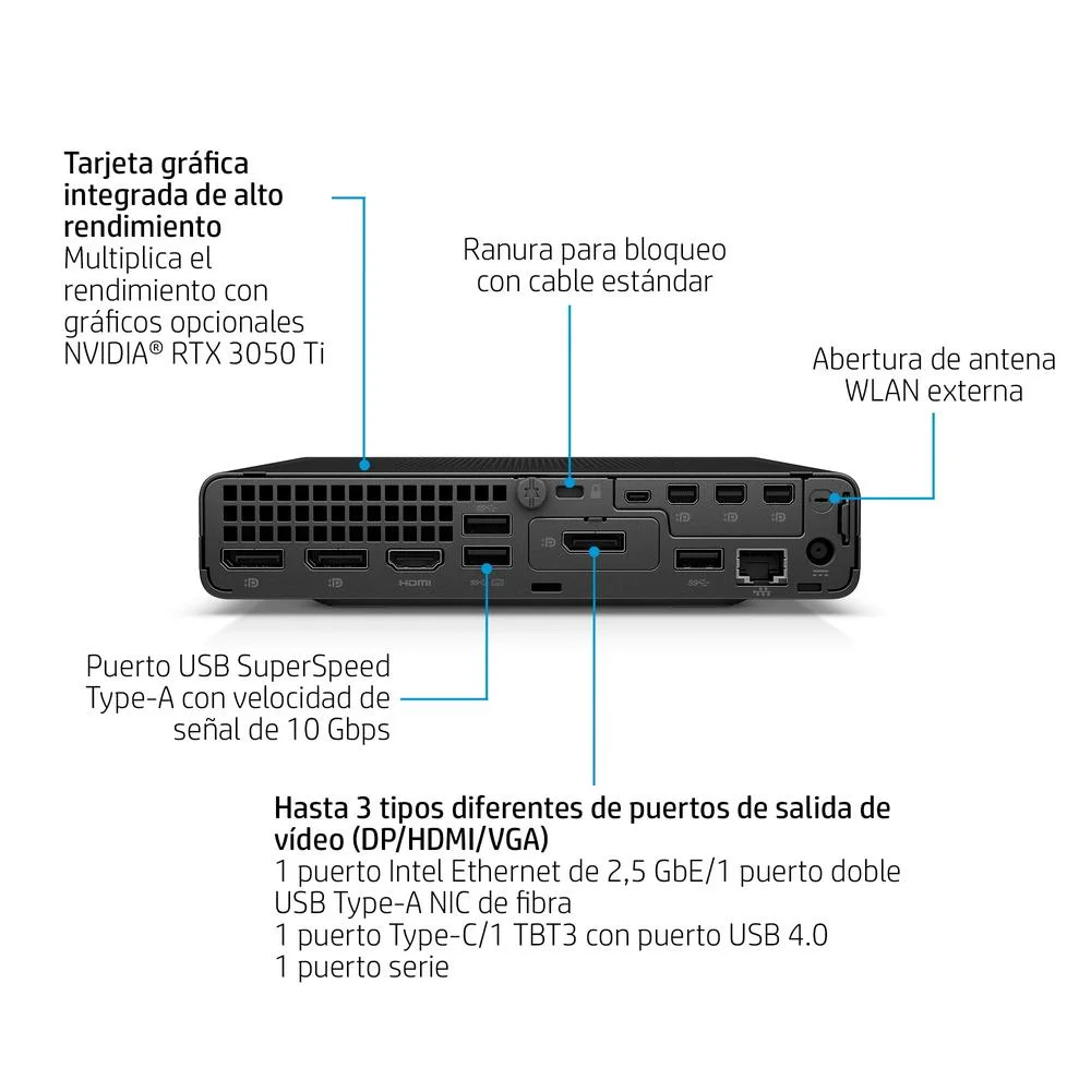 mini pc hp elite 800 g9 i7 – 14700 16 go ssd 512 go