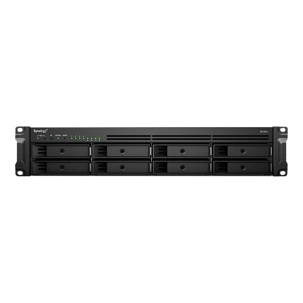 Serveur NAS Synology rs1221+ 8 bahias 2u rack gigabit ethernet ? vue produit 1 serveur nas synology rs1221+ 8 bahias 2u rack gigabit ethernet