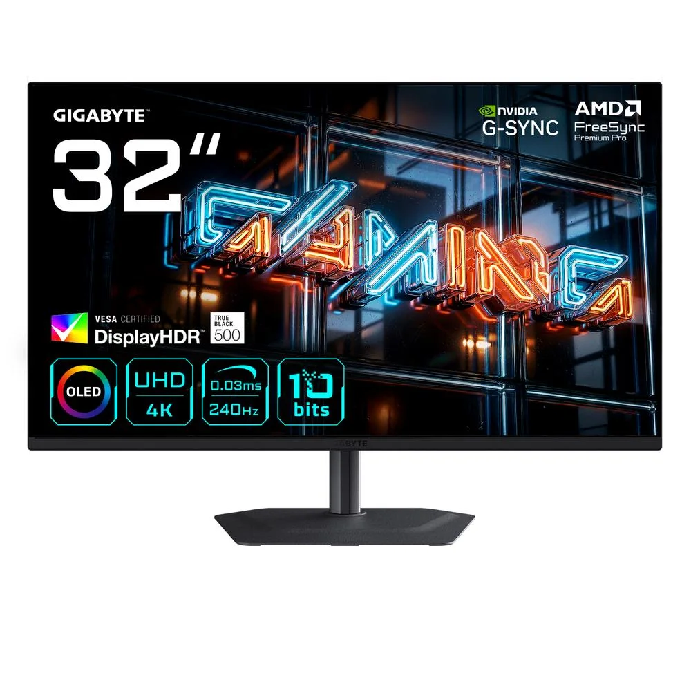 Moniteur gaming gigabyte mo32u24 31,5 pouces 4k uhd 240hz ? vue produit 1 moniteur gaming gigabyte mo32u24 31,5 pouces 4k uhd 240hz