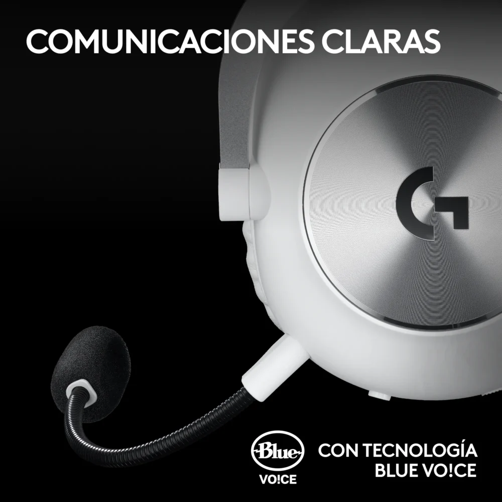casque gaming logitech g pro x 2 inal&aacute;mbricos con lightspeed blancos
