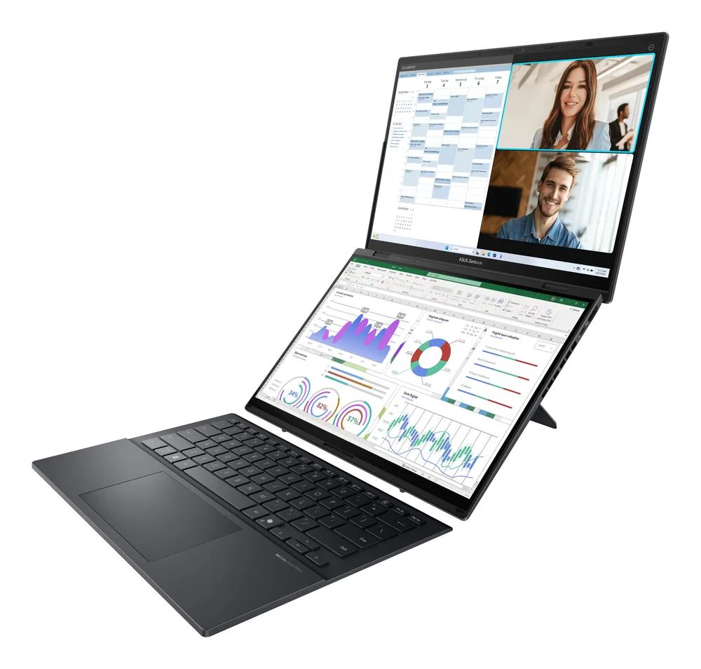 Ordinateur portable Asus Zenbook duo UX8406CA-QL336W – vue produit 1 ordinateur portable asus zenbook duo ux8406ca ql336w