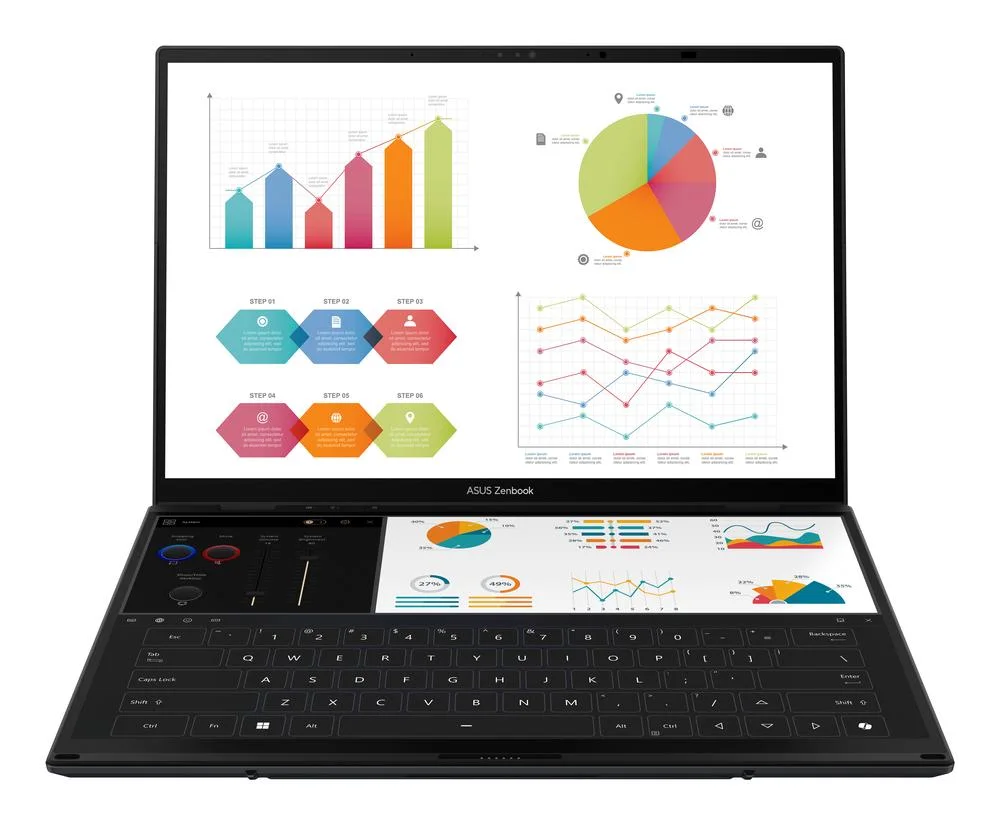 Ordinateur portable Asus Zenbook duo UX8406CA-QL336W ? vue produit 6 ordinateur portable asus zenbook duo ux8406ca ql336w