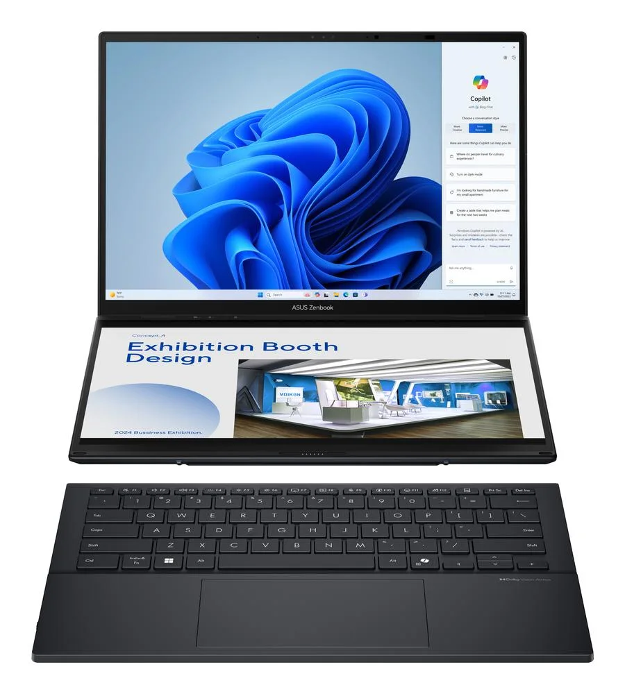 Ordinateur portable Asus Zenbook duo UX8406CA-QL336W ? vue produit 3 ordinateur portable asus zenbook duo ux8406ca ql336w