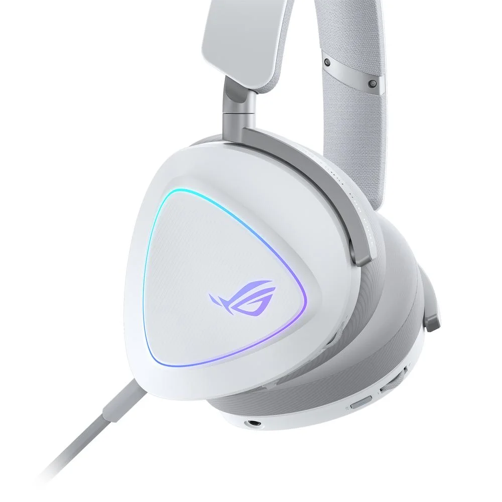 casque gaming asus rog delta ii sans fil blanc