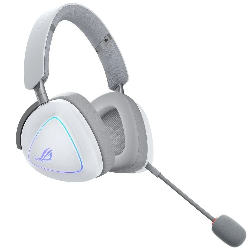 casque gaming asus rog delta ii sans fil blanc