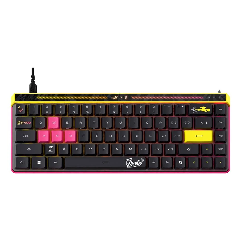 Clavier gaming Asus rog falchion ace hfx zywoo edition rgb ingles – vue produit 1 clavier gaming asus rog falchion ace hfx zywoo edition rgb ingles